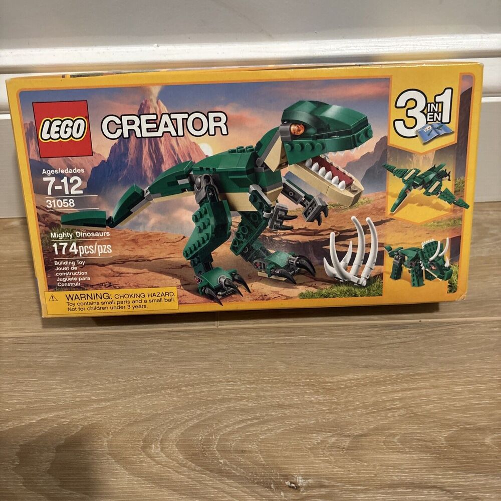 LEGO CREATOR 3 In 1: Mighty Dinosaurs #31058 / 174 Pieces Brand New In Box